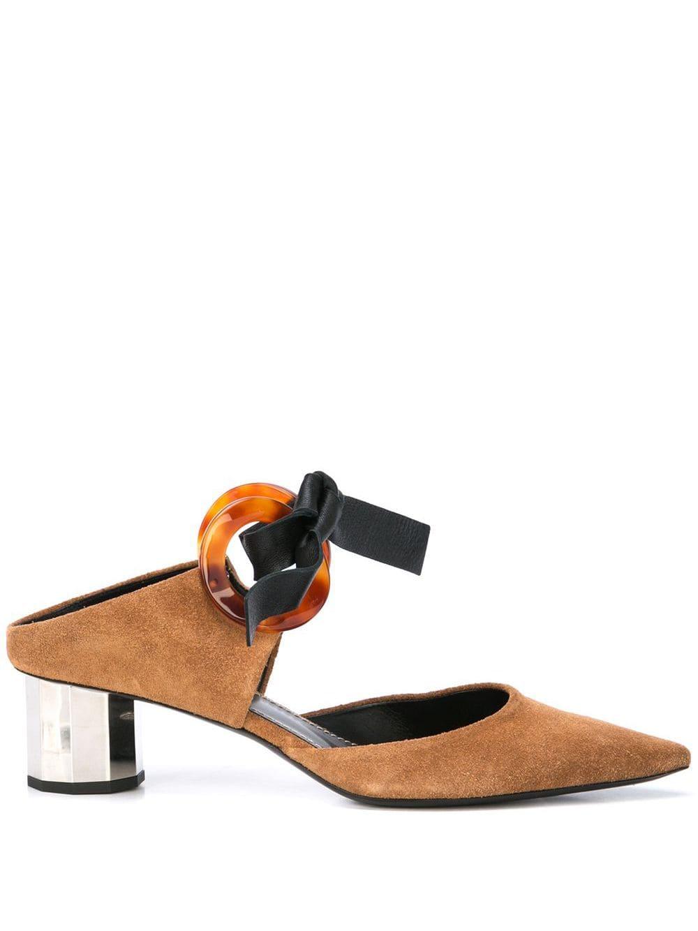 tortoise block heel