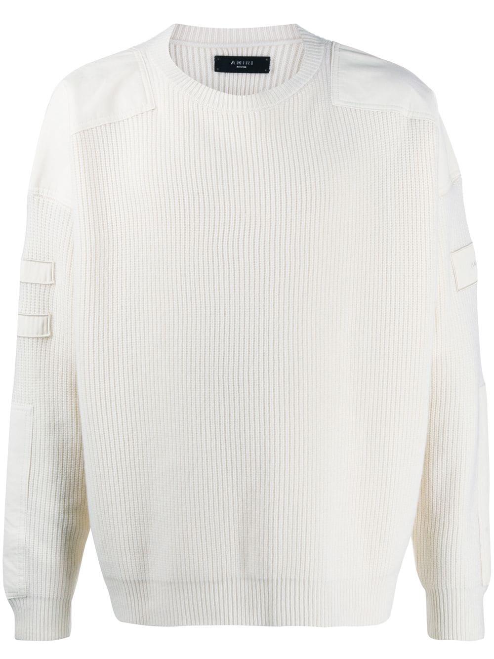Amiri Wool Military Patch Knit Jumper 