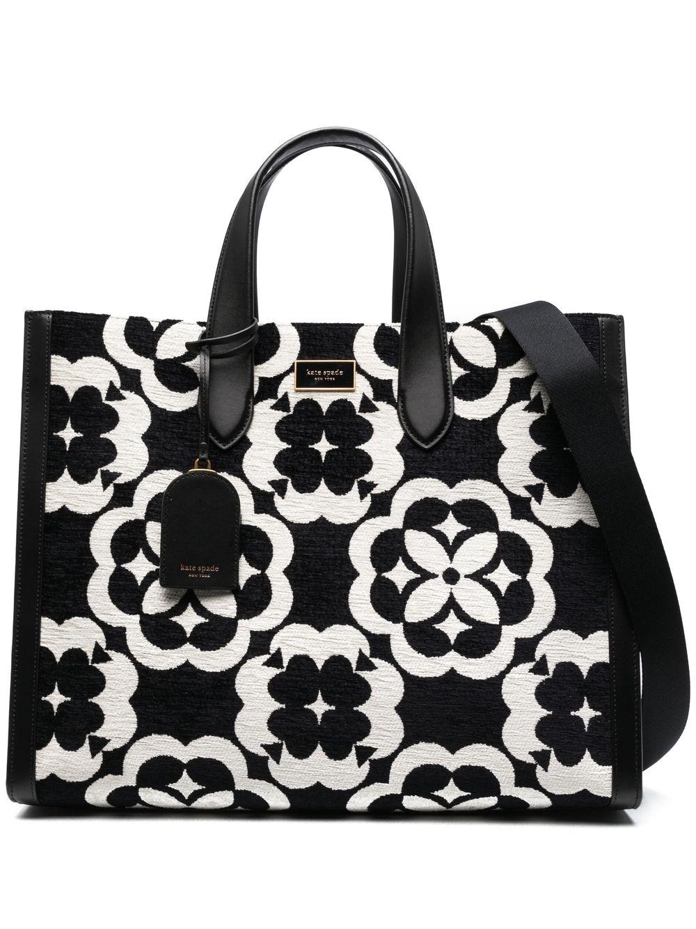 Kate Spade Manhattan Jacquard Tote Bag in Black Lyst