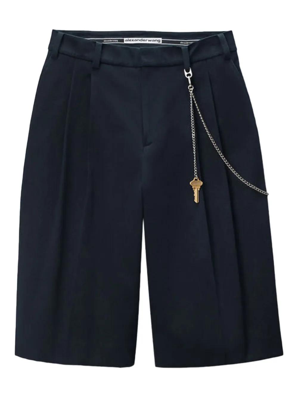 パンツ ALEXANDER WANG black pocket short pants SAFARI SHORT IN COTTON TAILORING in BLACK | alexanderwang®