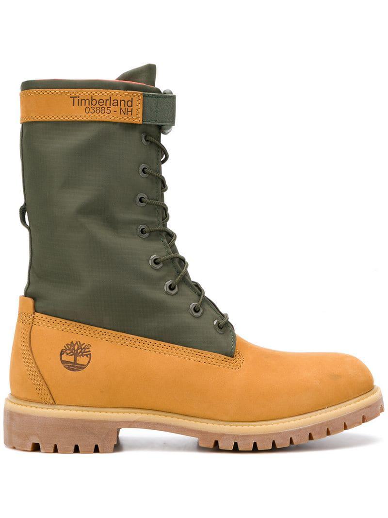 Timberland Special Release Mixed Media Gaiter Boots in Yellow for Men | Lyst