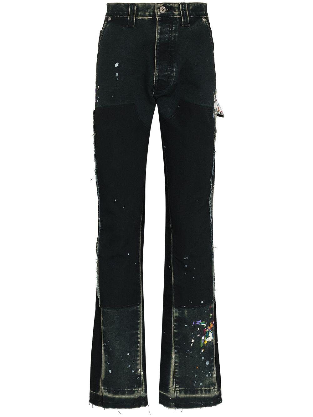 GALLERY DEPT. Paint-splatter Bootcut Jeans in Black for Men | Lyst