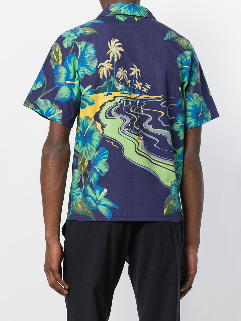 48％割引M雑誌で紹介された PRADA 14SS Aloha shirt シャツ メンズM-TIAMER.COM