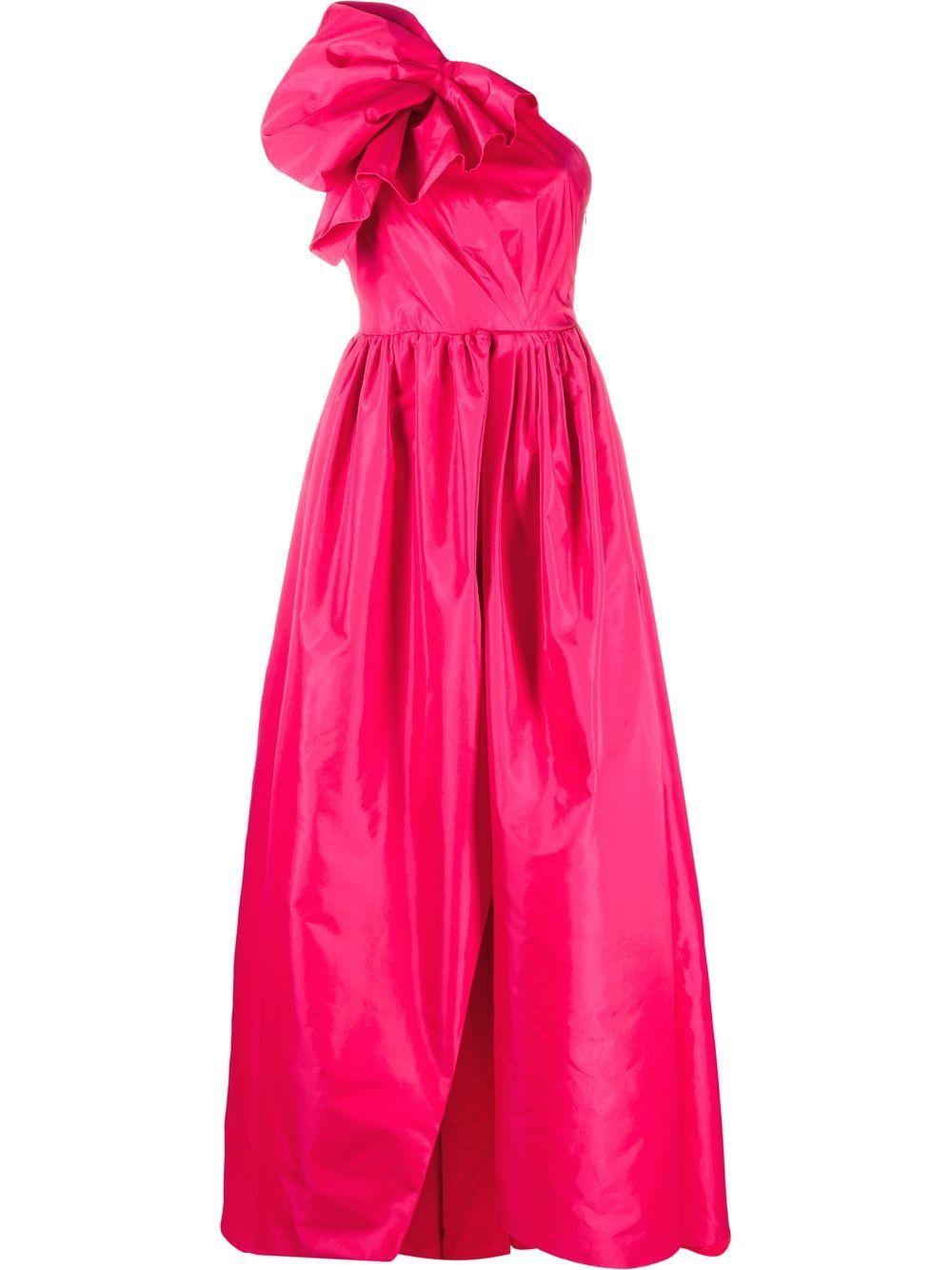 Vestido largo de una sola manga de Pinko de color Rosa | Lyst