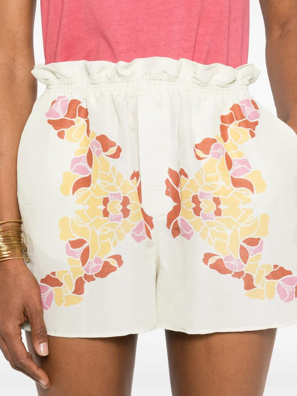 ショートパンツ RAQUEL DINIZ BAHIA SHORTS IN BRODERIE ANGLAISE LACE Raquel Diniz Broderie Anglaise Shorts - Sangallo - 38% Off