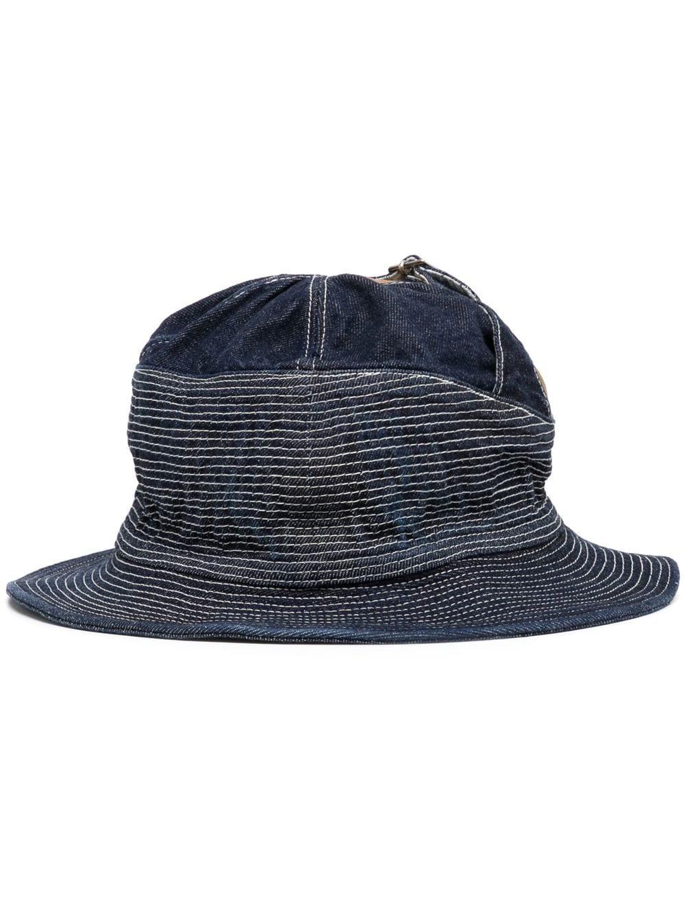 Kapital Old Man Denim Bucket Hat in Blue for Men | Lyst