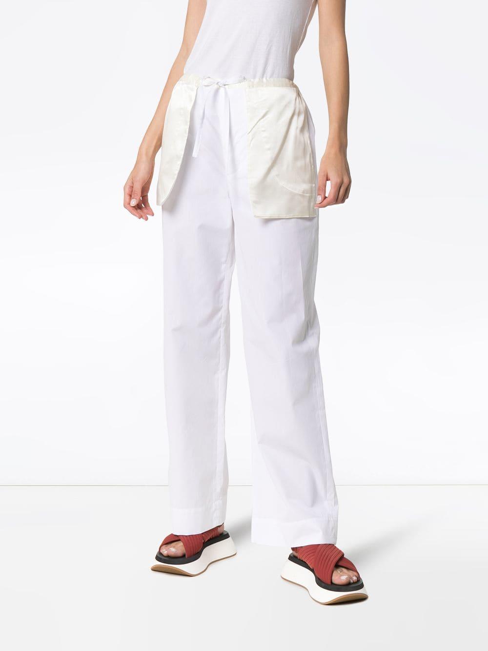 Marni Synthetic Drawstring Trousers in White - Lyst