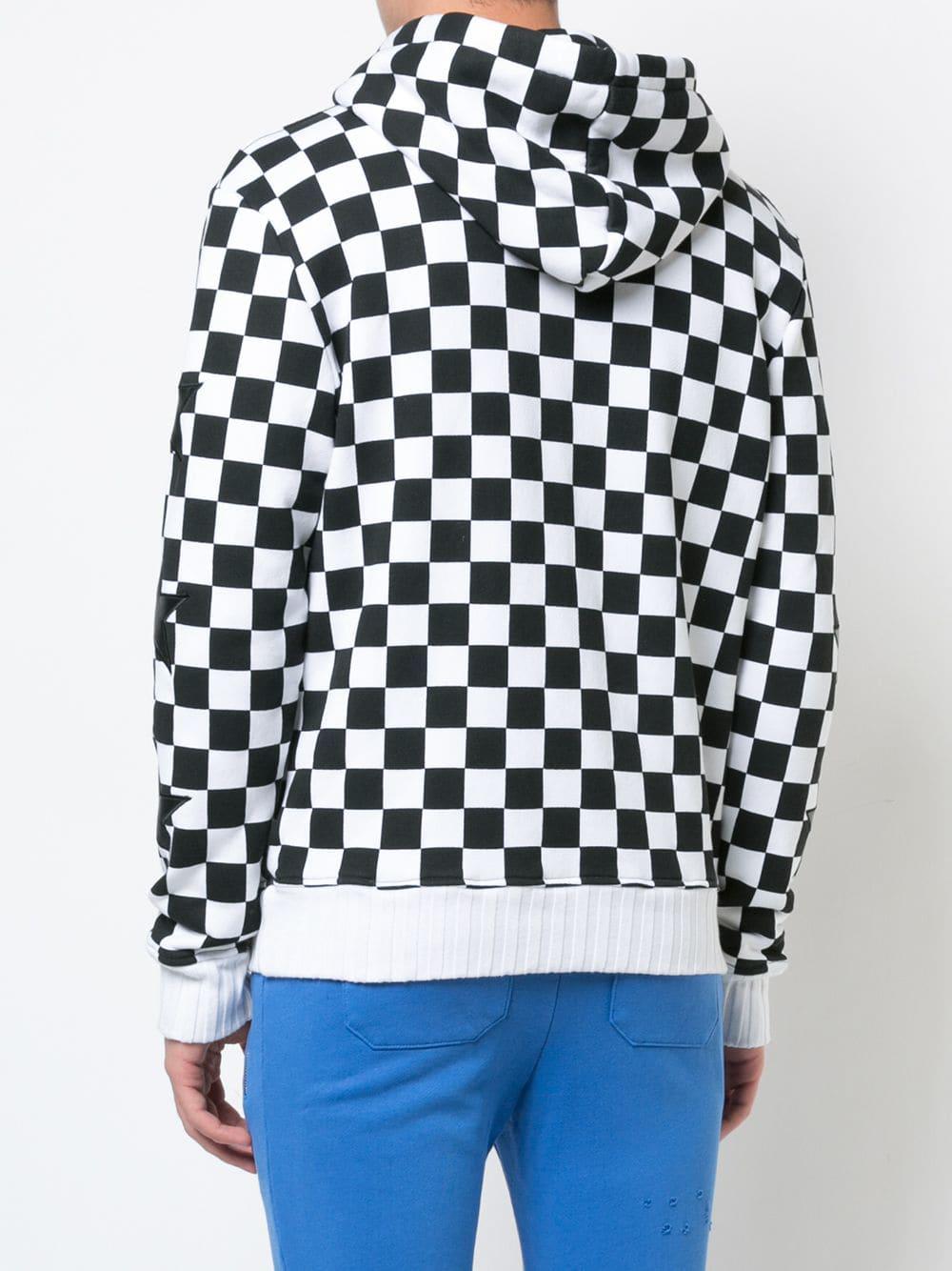 amiri checkered hoodie