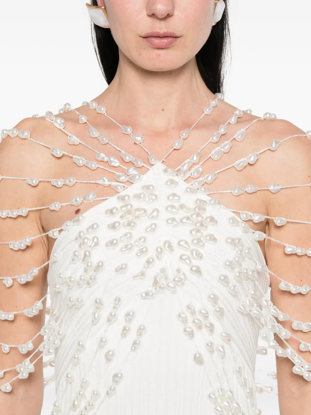cult gaia white beaded dress DASIA DRESS