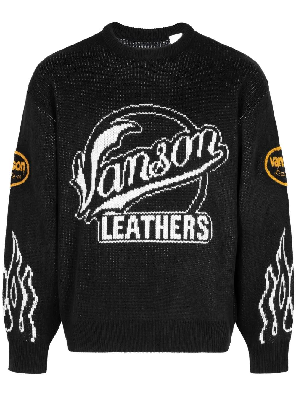 Supreme X Vanson Leathers Jumper in Black | Lyst UK