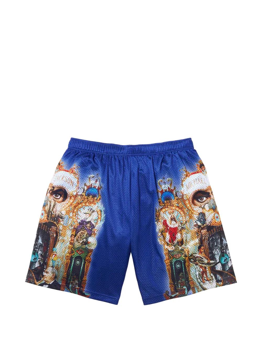 Supreme X Michael Jackson Dangerous Mesh Short in Blue for Men