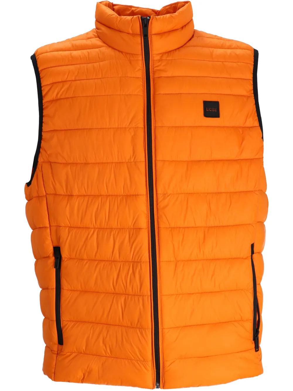 BOSS Water-Repellent Gilet in Orange for Men Lyst UK