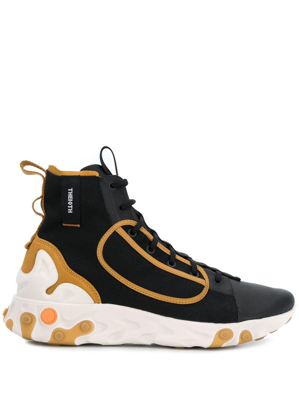 Nike React Langa High Top Lace Up Sneakers in Black for Men | Lyst Canada