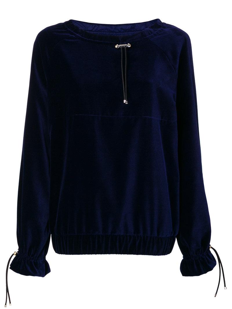 drawstring denim jumper