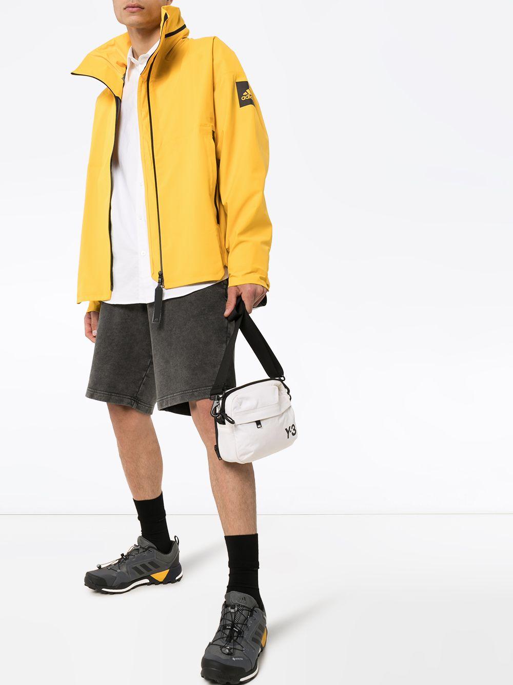 adidas Synthetic Myshelter Rain Jacket in Yellow for Men | Lyst