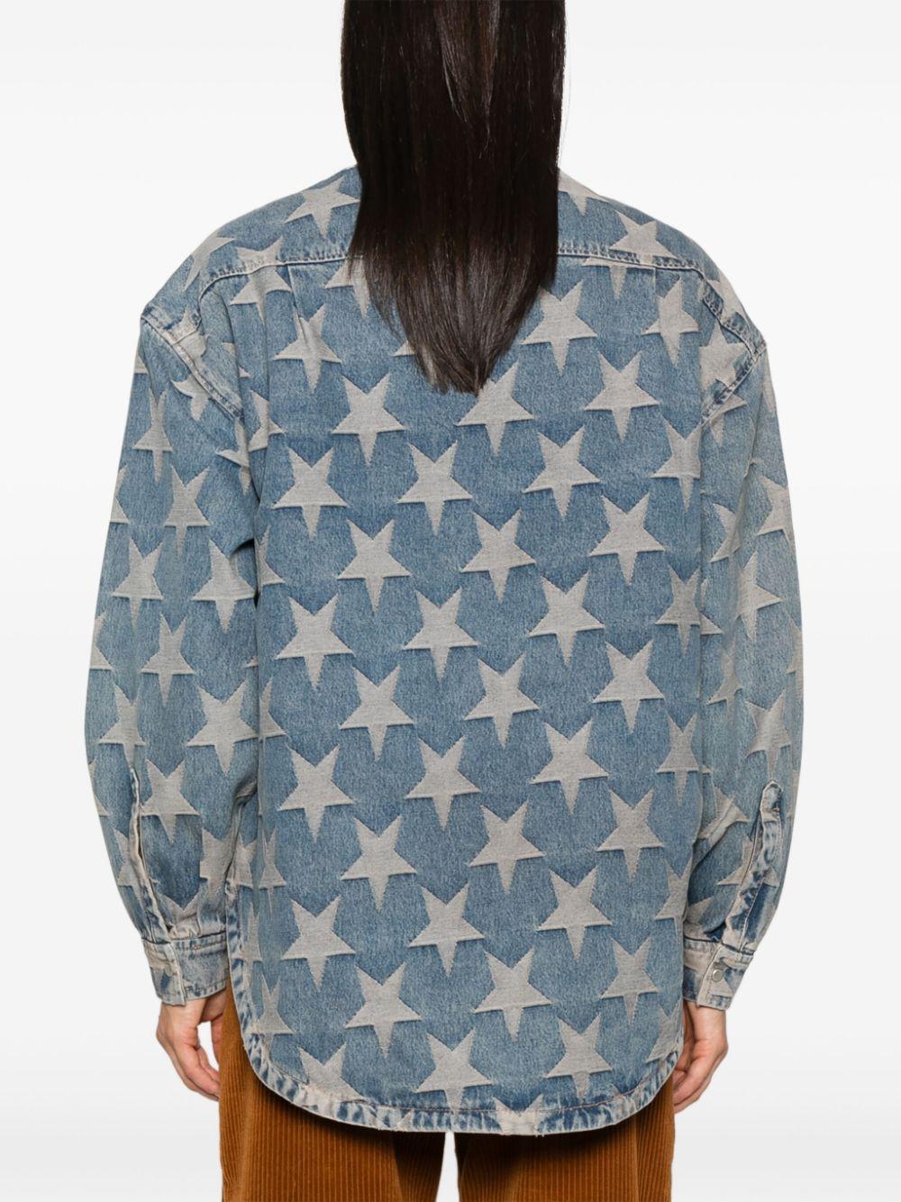 Sandro レディース ブルー Starry シャツ トップス Sandro レディース ブルー Starry シャツ トップス
