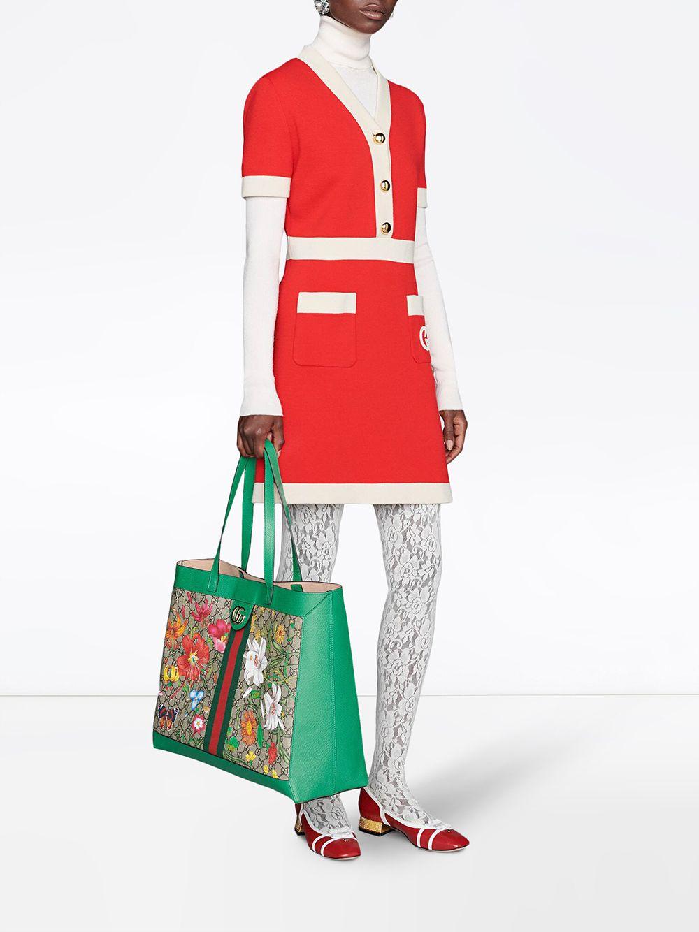 Ophidia gg flora medium tote sale
