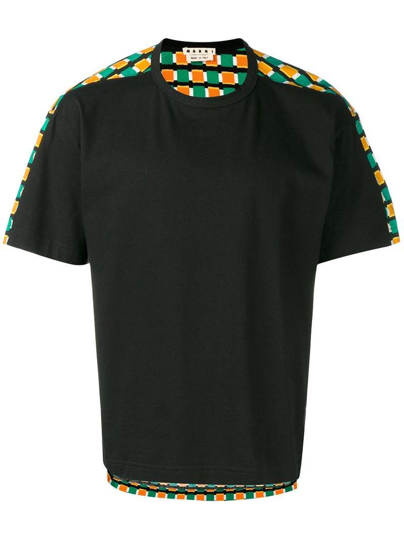 Marni Cotton Printed Tshirt in Black for Men Lyst