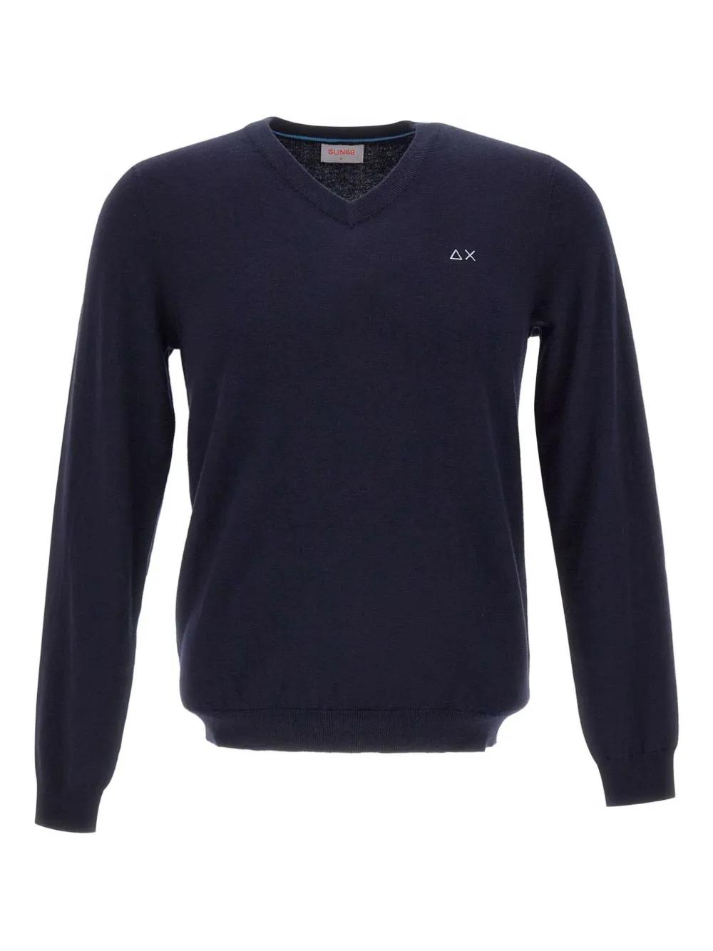 Maglia Scollo Maglieria Sun 68 Uomo Maglioni Con Scollo A V Sun 68