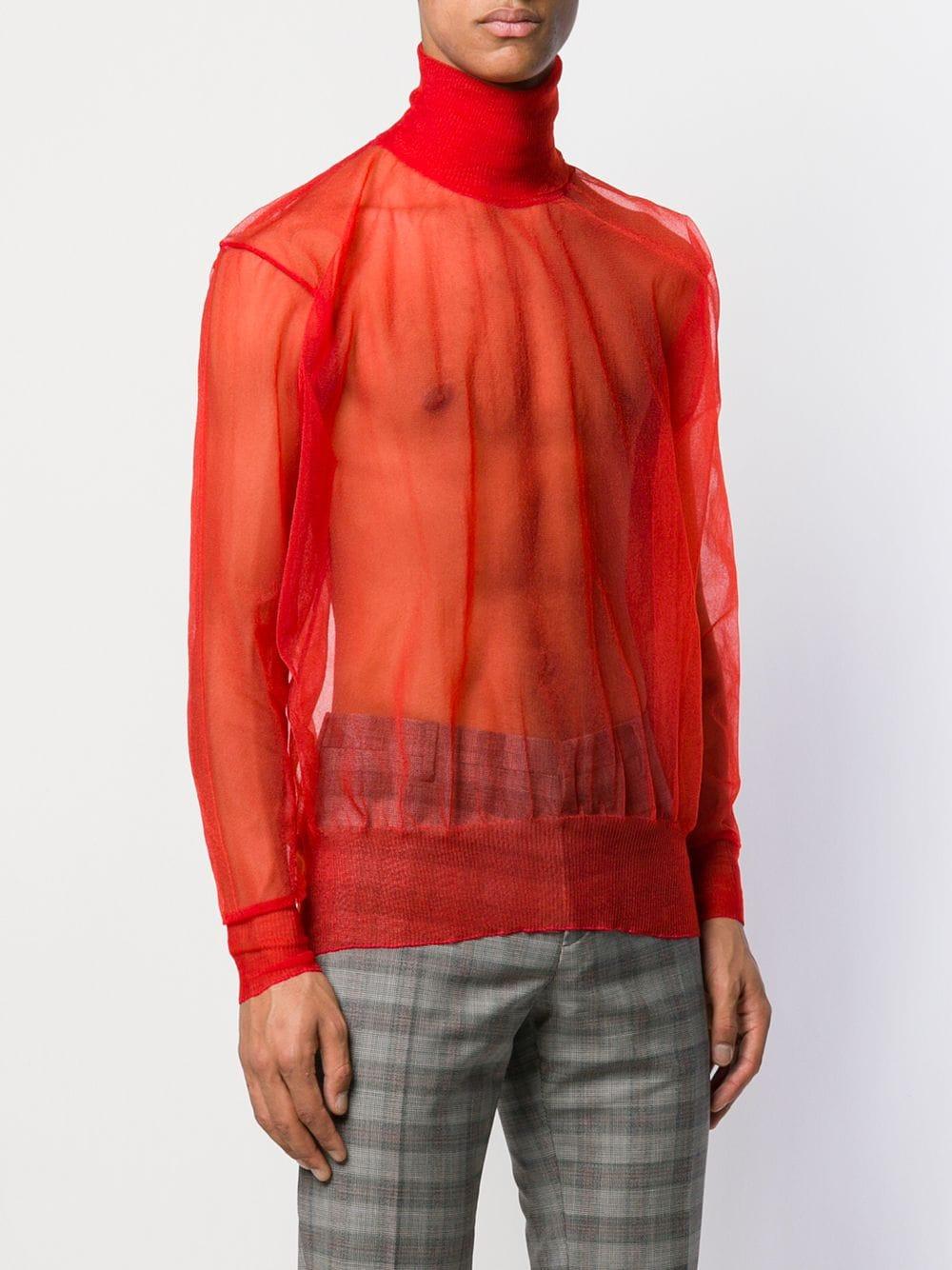 maison margiela red shirt
