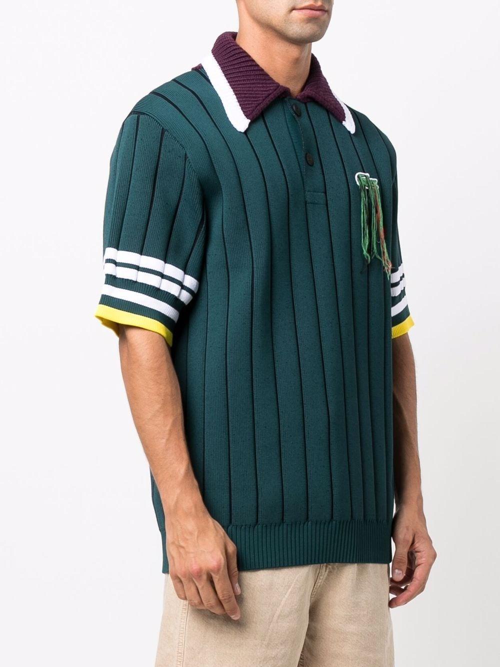Lacoste Oversized Knitted Polo Shirt in Green | Lyst