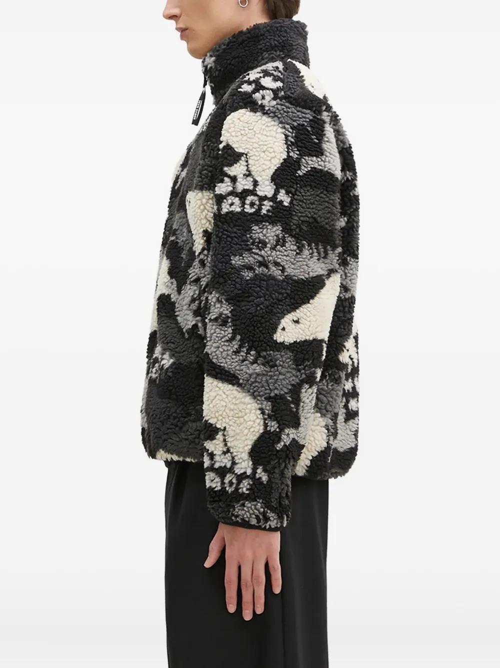 Human Made Polar-Bear Fleece Jacket in Black for Men | Lyst