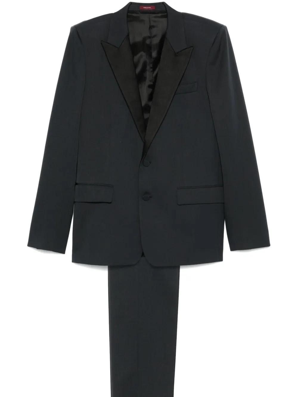 gucci-grey-Single-Breasted-