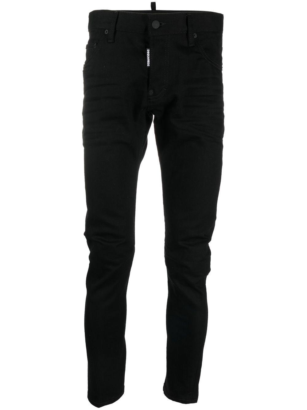 Jean cigarette à patch logo Jean DSquared² pour homme en coloris Noir Homme Vêtements Jeans Jeans fuselés 