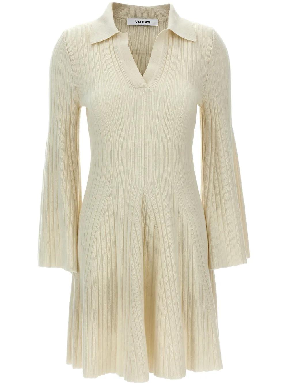 knee length dresses for ladies Sorrento Embellished Asymmetric Neck A-Line Mini Dress in White