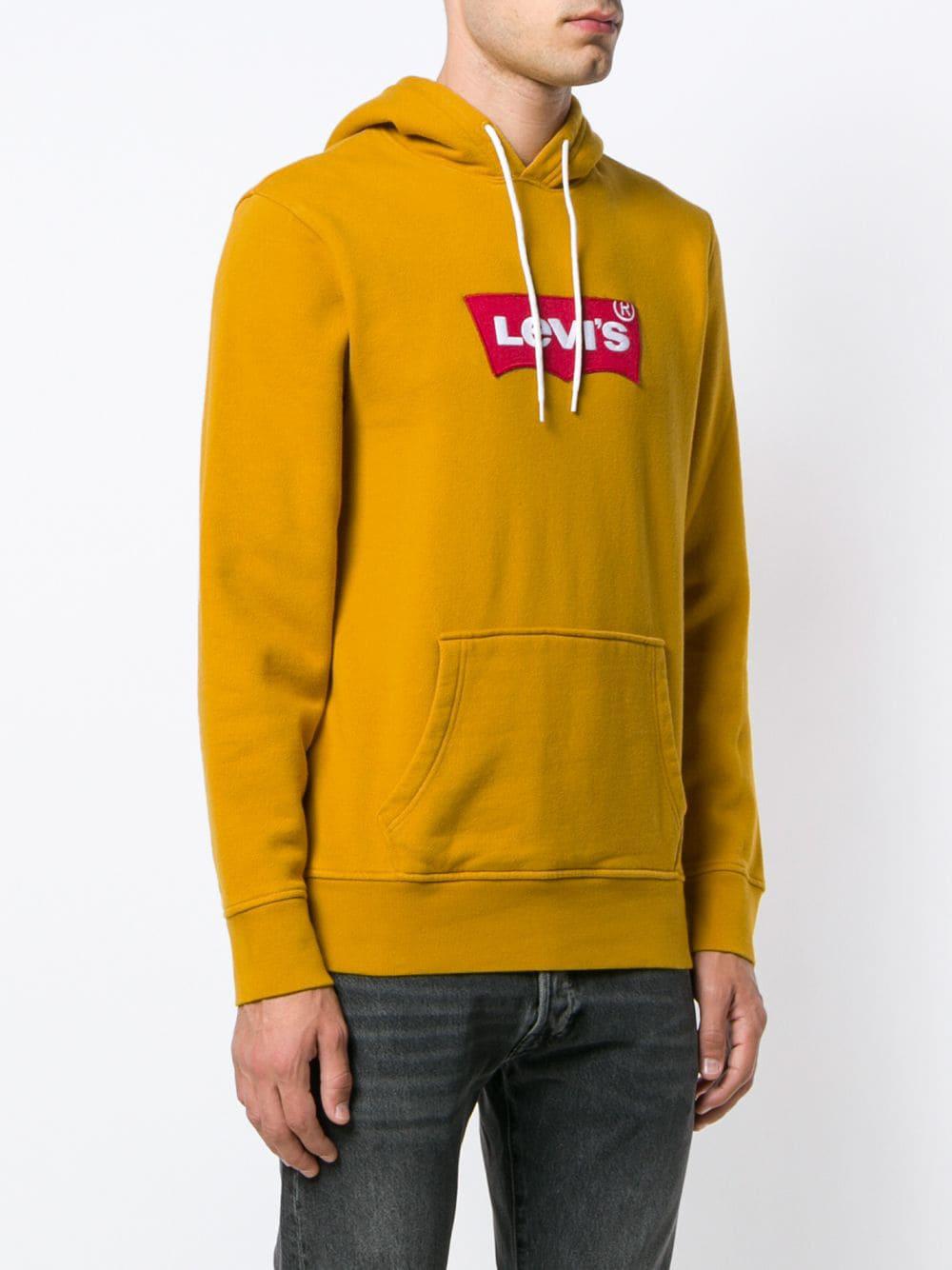 Levi's Logo Hoodie in Yellow for Men | Lyst Canada