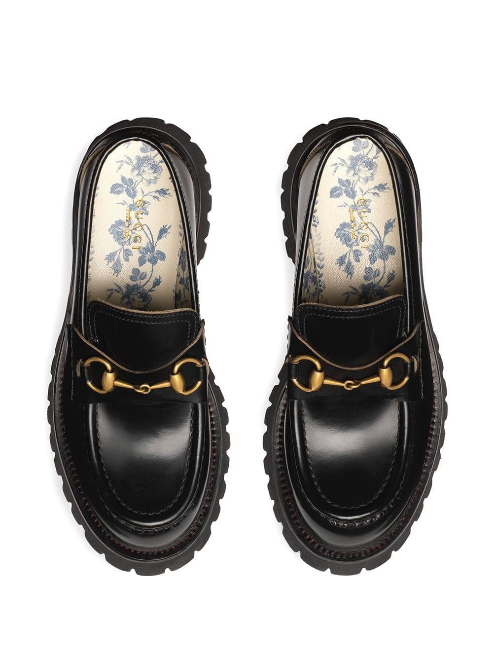 gucci lug sole loafer
