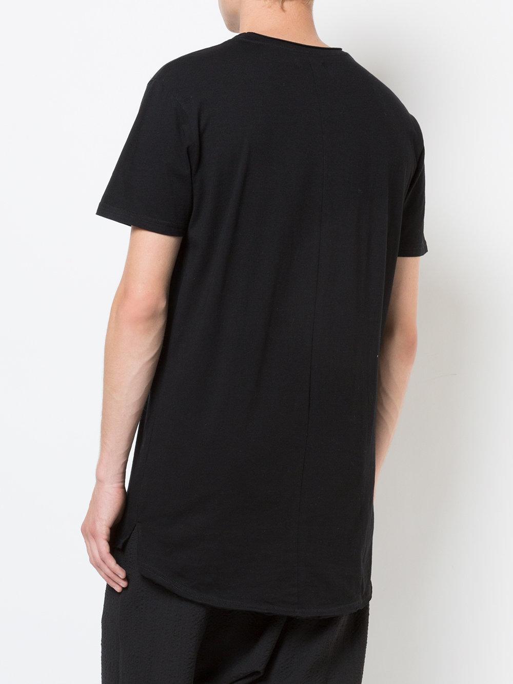 Vitaly Cotton Fishtail T-shirt in Black for Men - Lyst