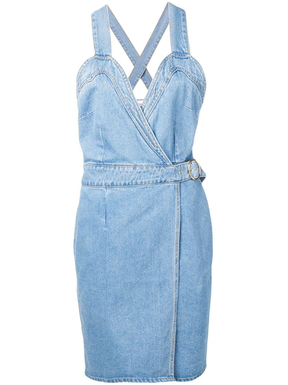 nanushka denim dress