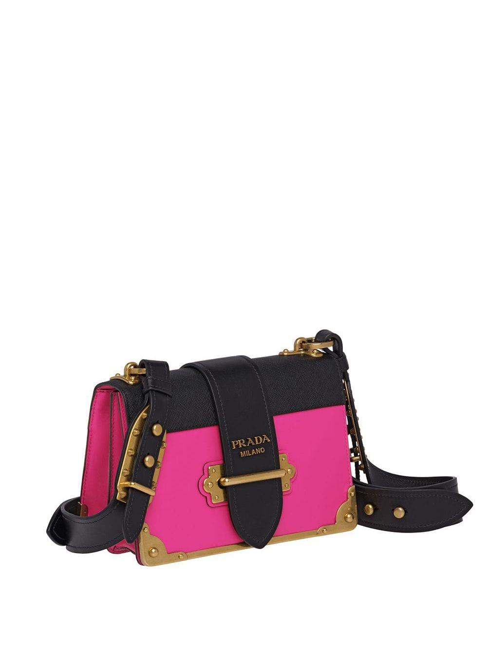 prada pink shoulder bag