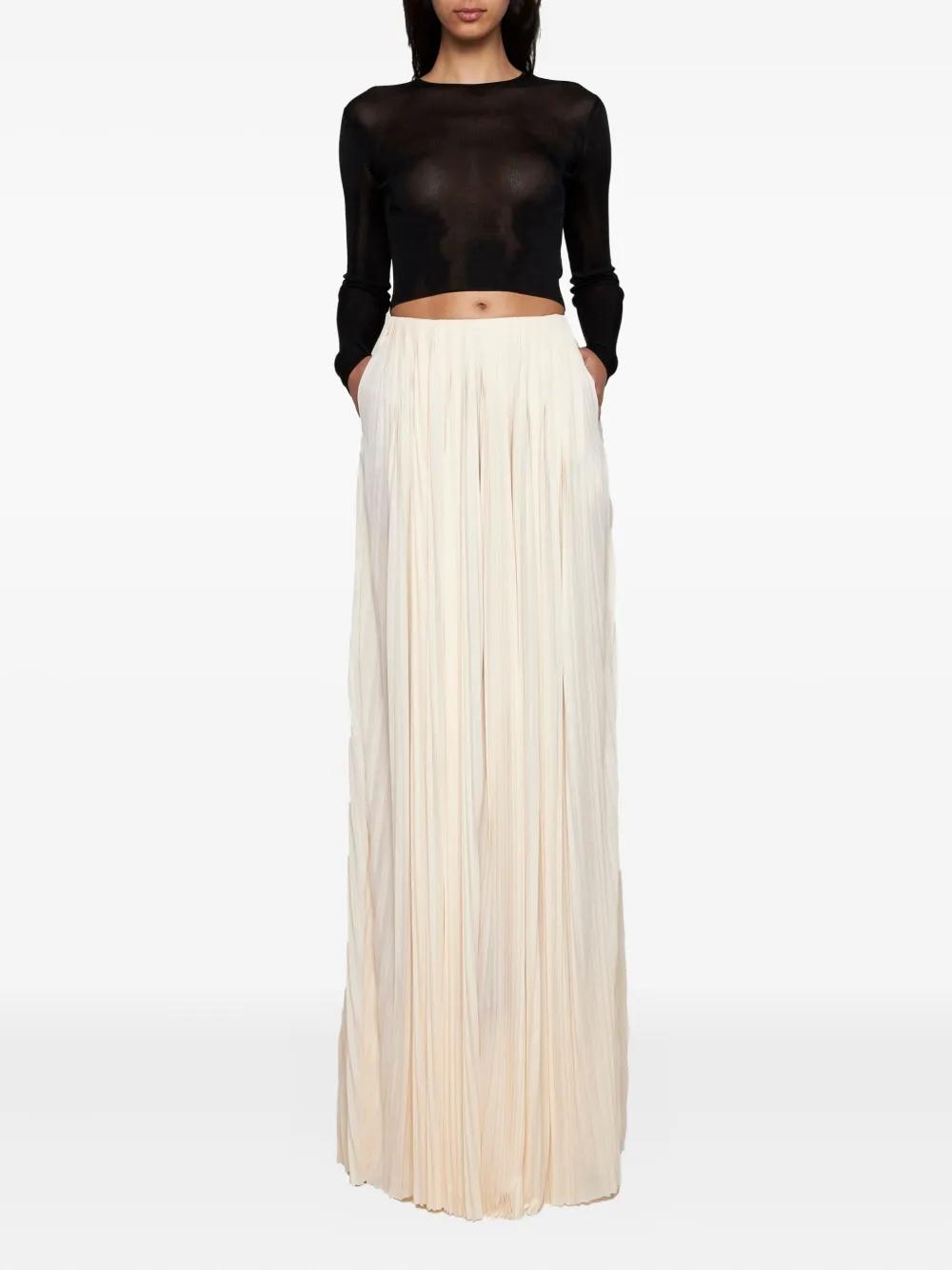 スカート Saint Laurent Long Skirt Saint Laurent - Black Velvet Long Skirt | Mitchell Stores