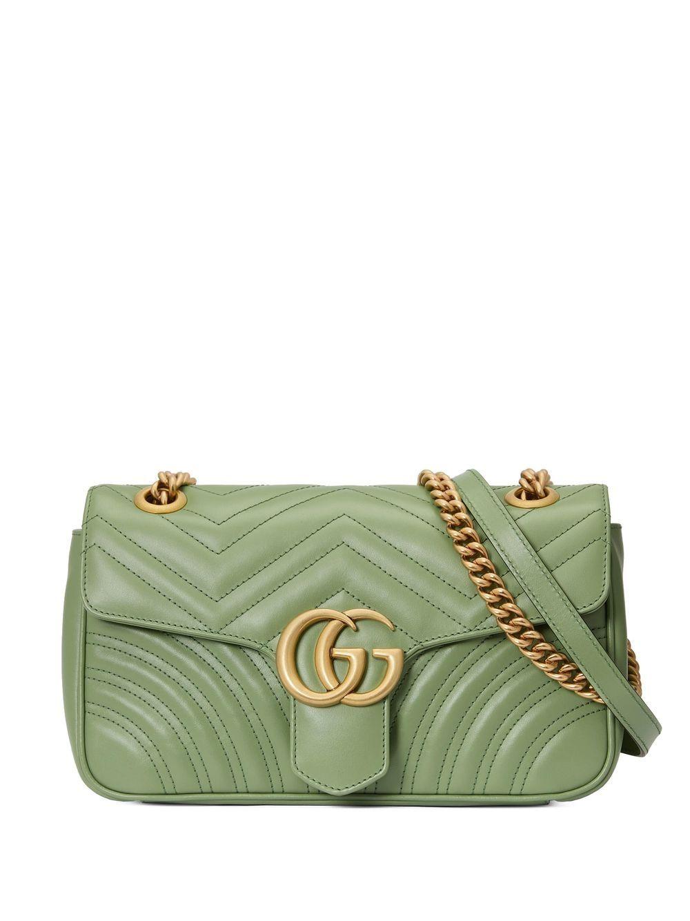 Gucci Green Matelasse Leather Small GG Marmont Shoulder Bag Gucci | The  Luxury Closet