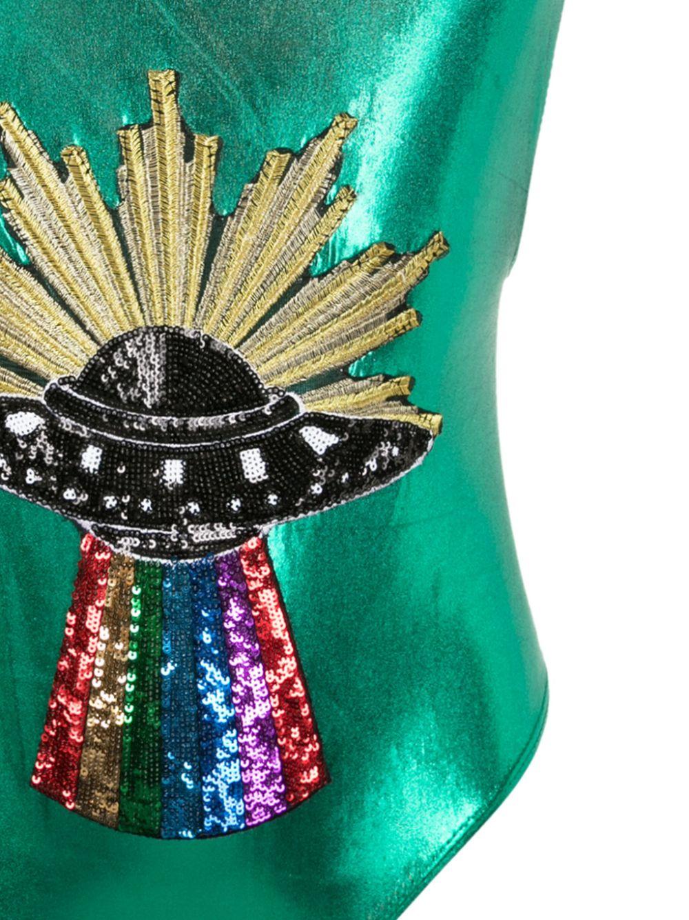 Brigitte Bardot レディース グリーン メタリック ワンピース Brigitte Bardot レディース グリーン メタリック ワンピース