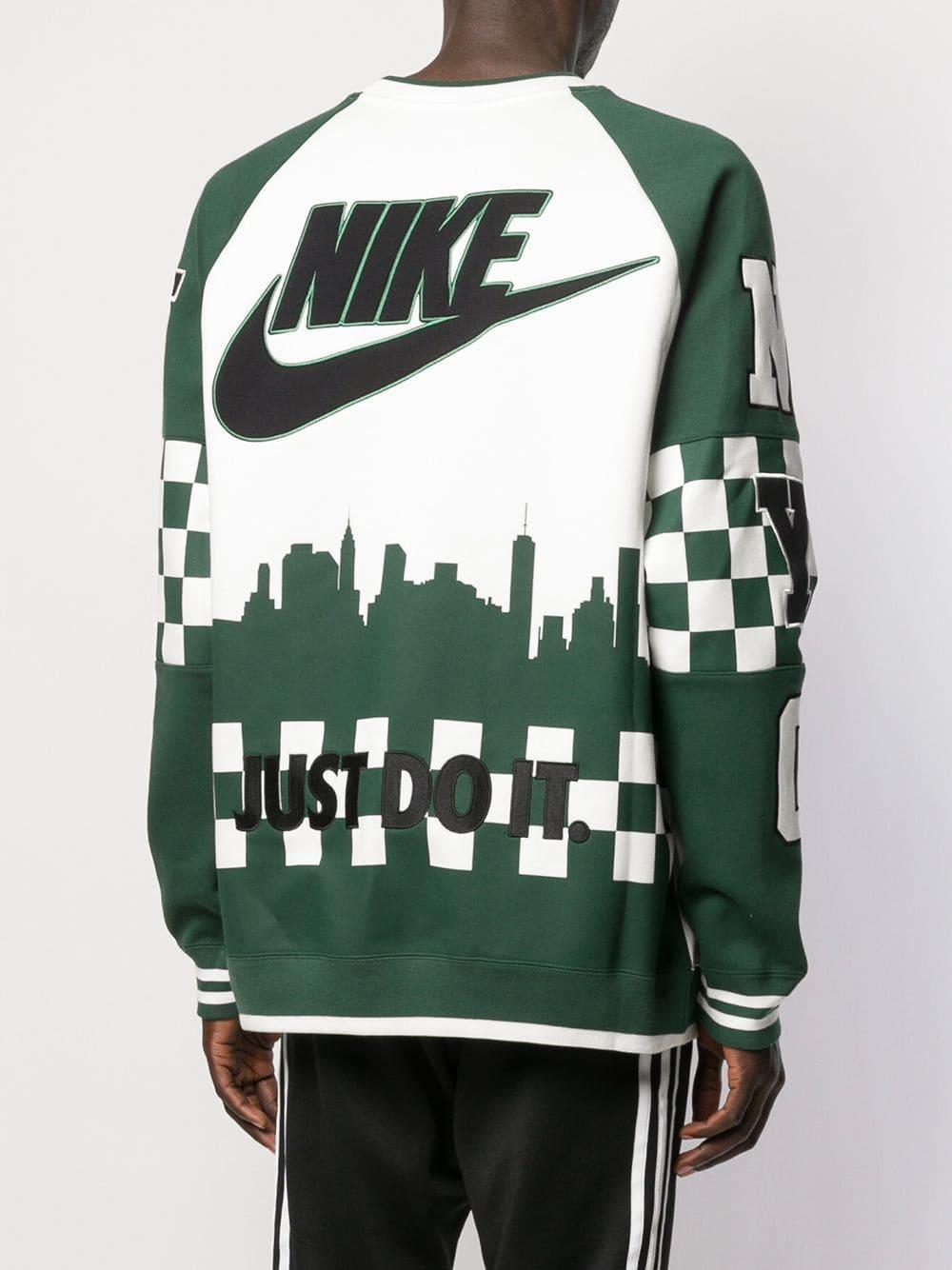 Nike Nsw Nyc Crew in Green for Men | Lyst UK