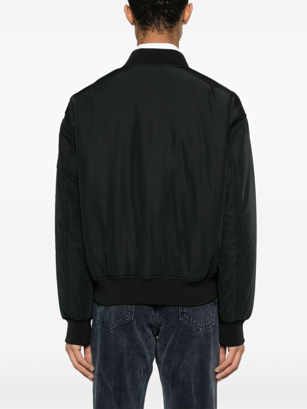 Calvin Klein Padded Bomber Jacket in Black for Men Lyst