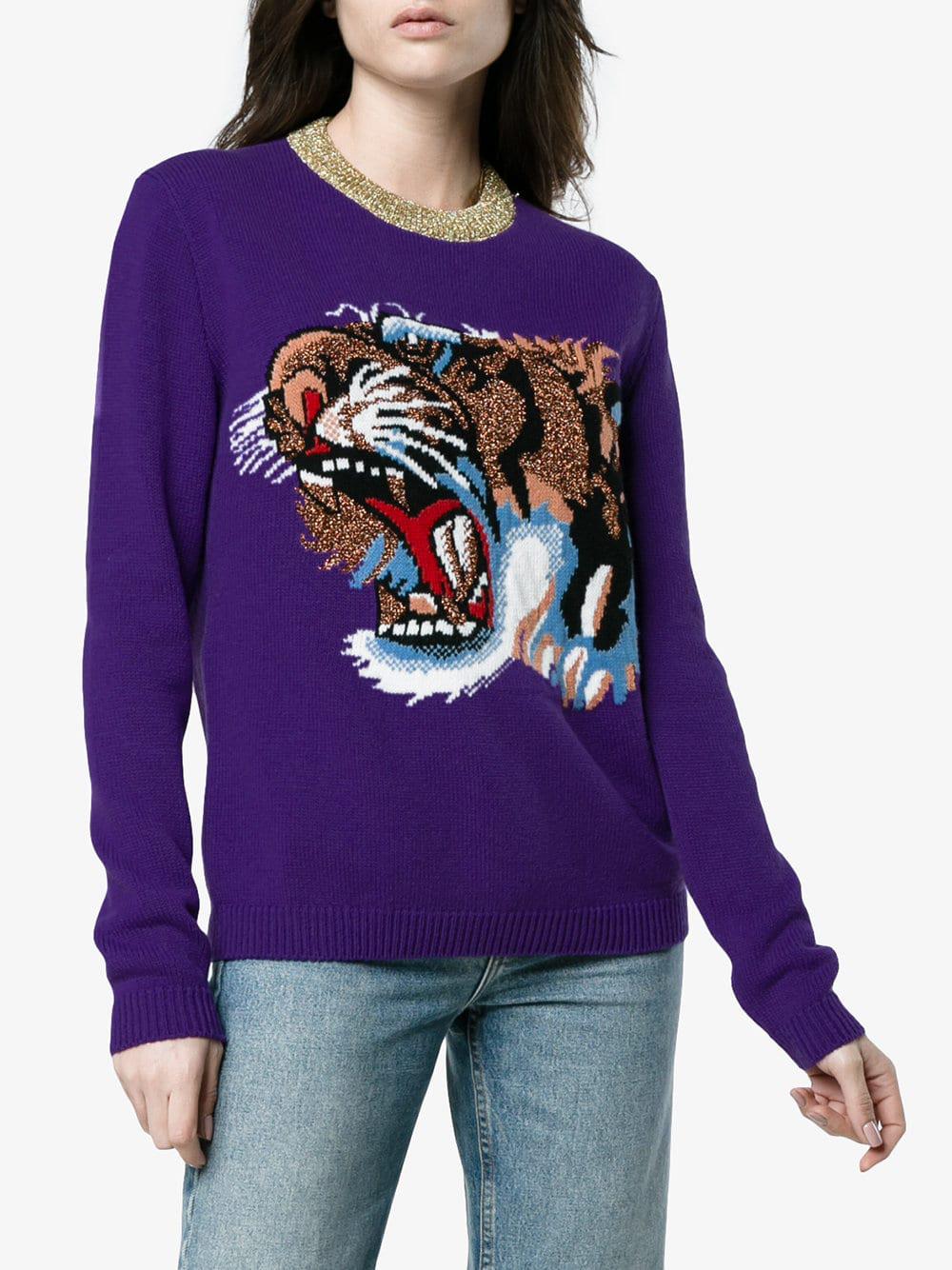 gucci purple sweater