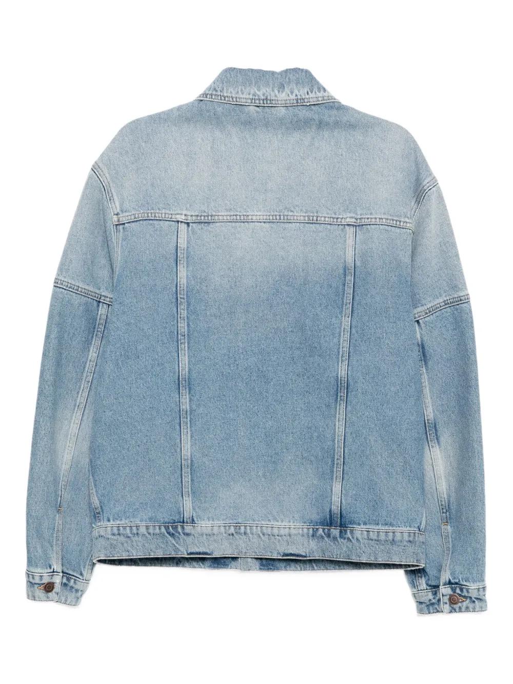 Moschino Patchwork Denim Jacket in Blue for Men Lyst UK