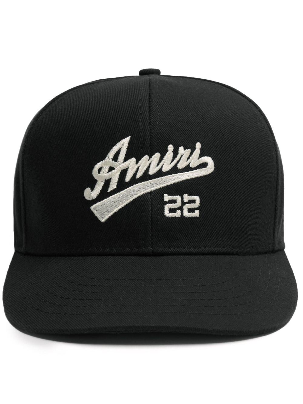 AMIRI Black 'Amiri 22' Fitted Cap Amiri
