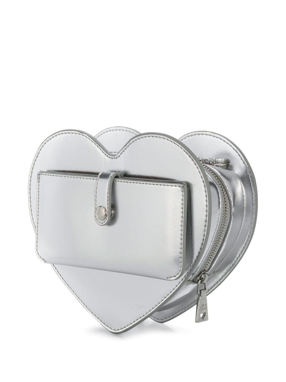 Moschino Patent Leather Pill Shoulder Bag - Silver Shoulder Bags, Handbags  - MOS72553