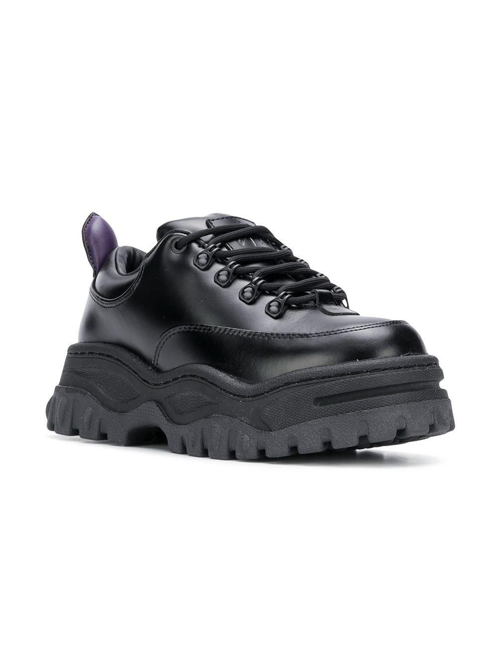 Eytys Angel Platform Leather Sneakers in Black - Lyst