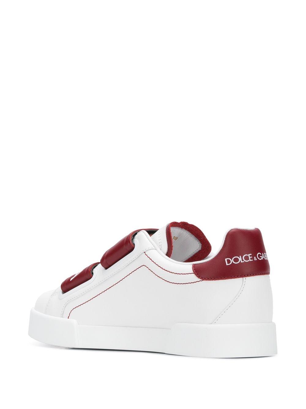 Baskets à bandes logo Dolce & Gabbana en coloris Blanc | Lyst