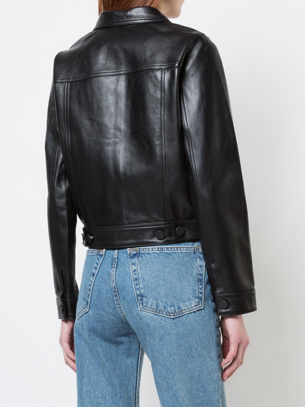 Anine Bing Cooper Leather Jacket In Black Lyst