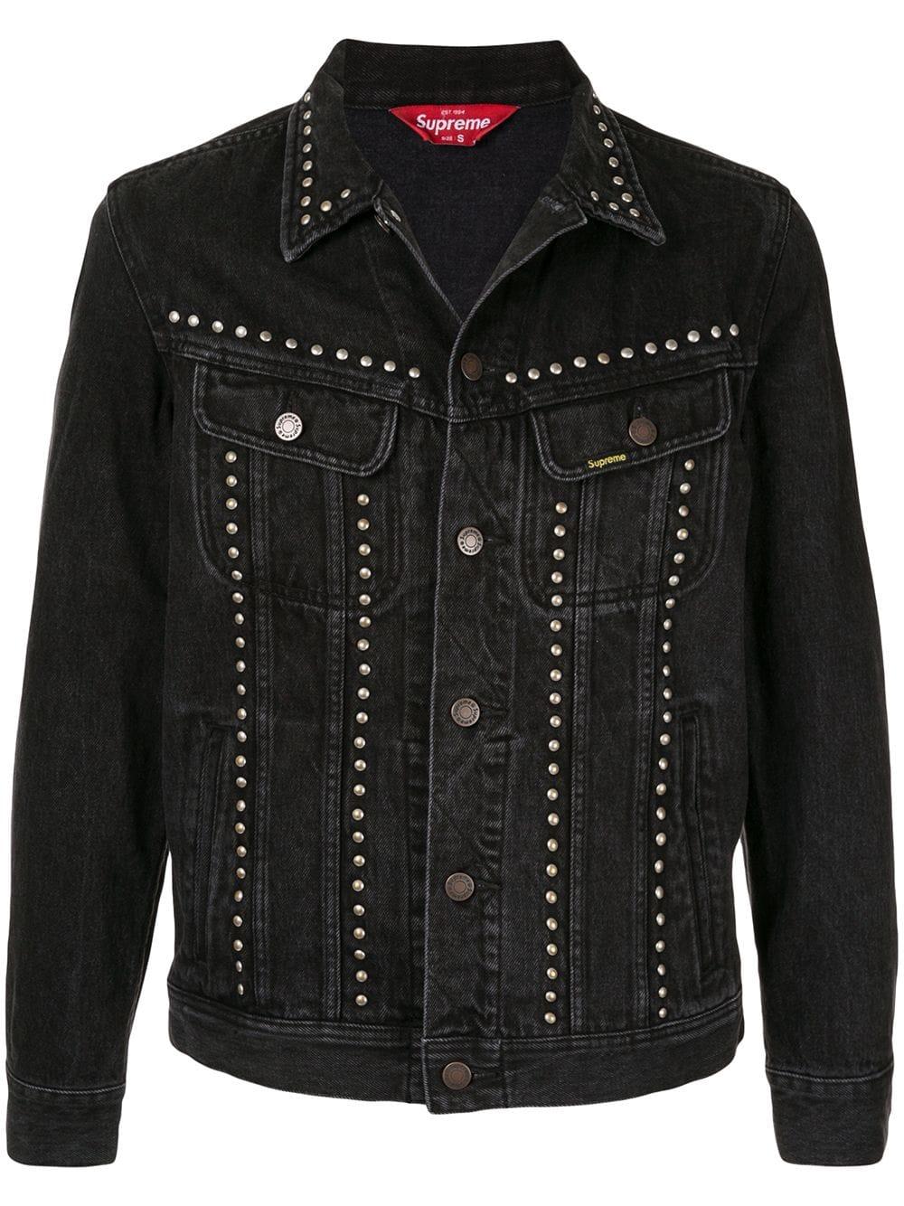 メンズSupreme Studded Denim Trucker Jacket