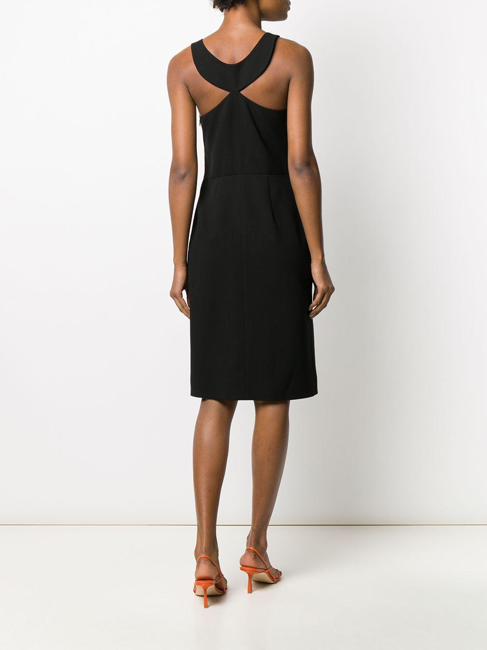 Givenchy Wool Graphic Neck Dress in Black - Save 55% - Lyst