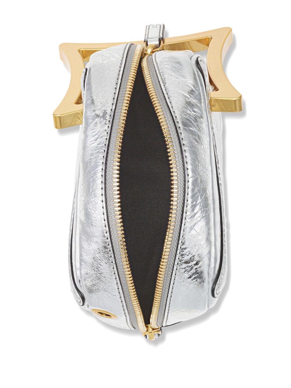 MCM クロスボディ ショルダーバッグ シルバー