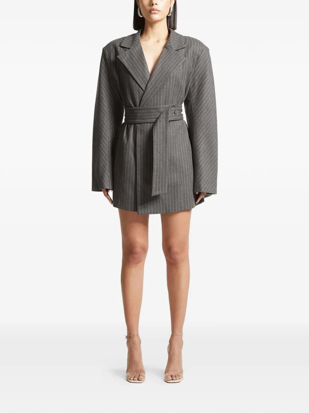 grey blazer dress women Buy Sosandar Grey Pinstripe Double Breasted Blazer Dress from Next USA